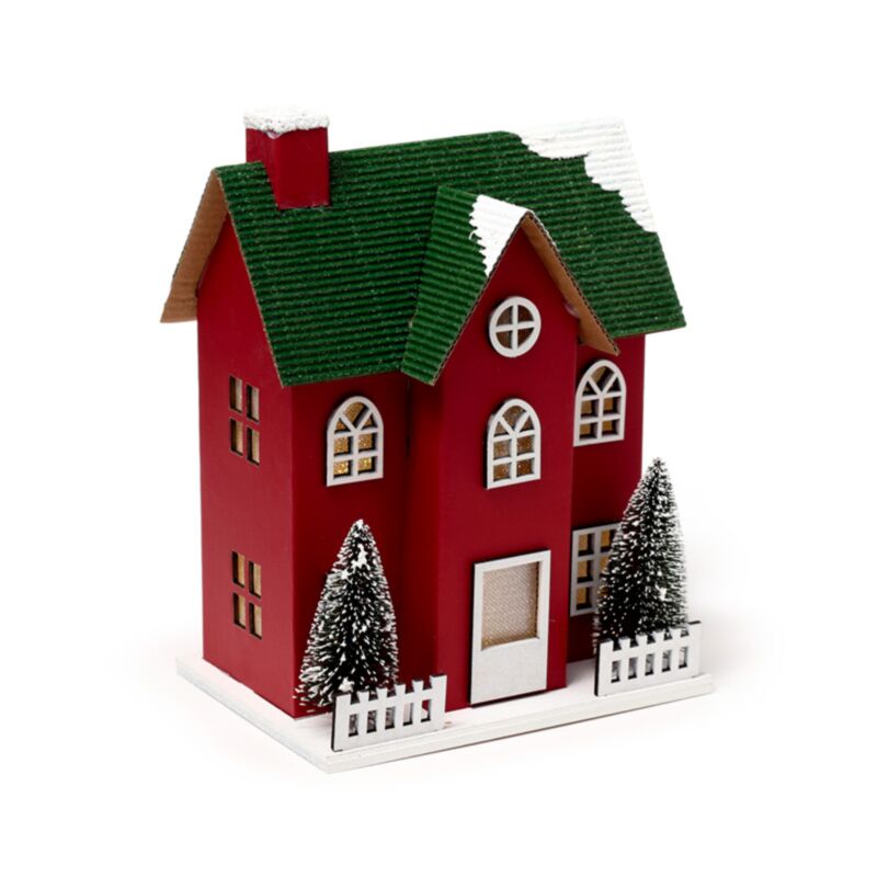 Jul julebyhus led dekoration