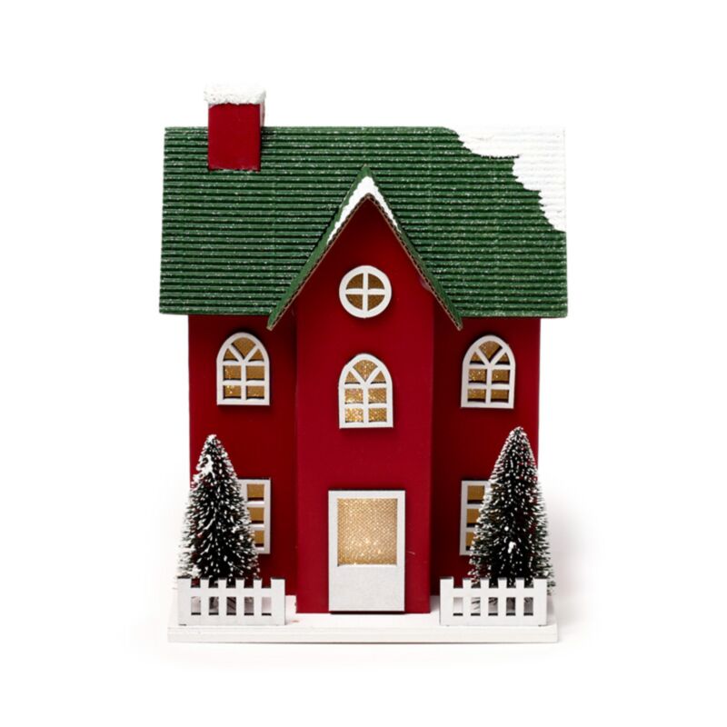Jul julebyhus led dekoration