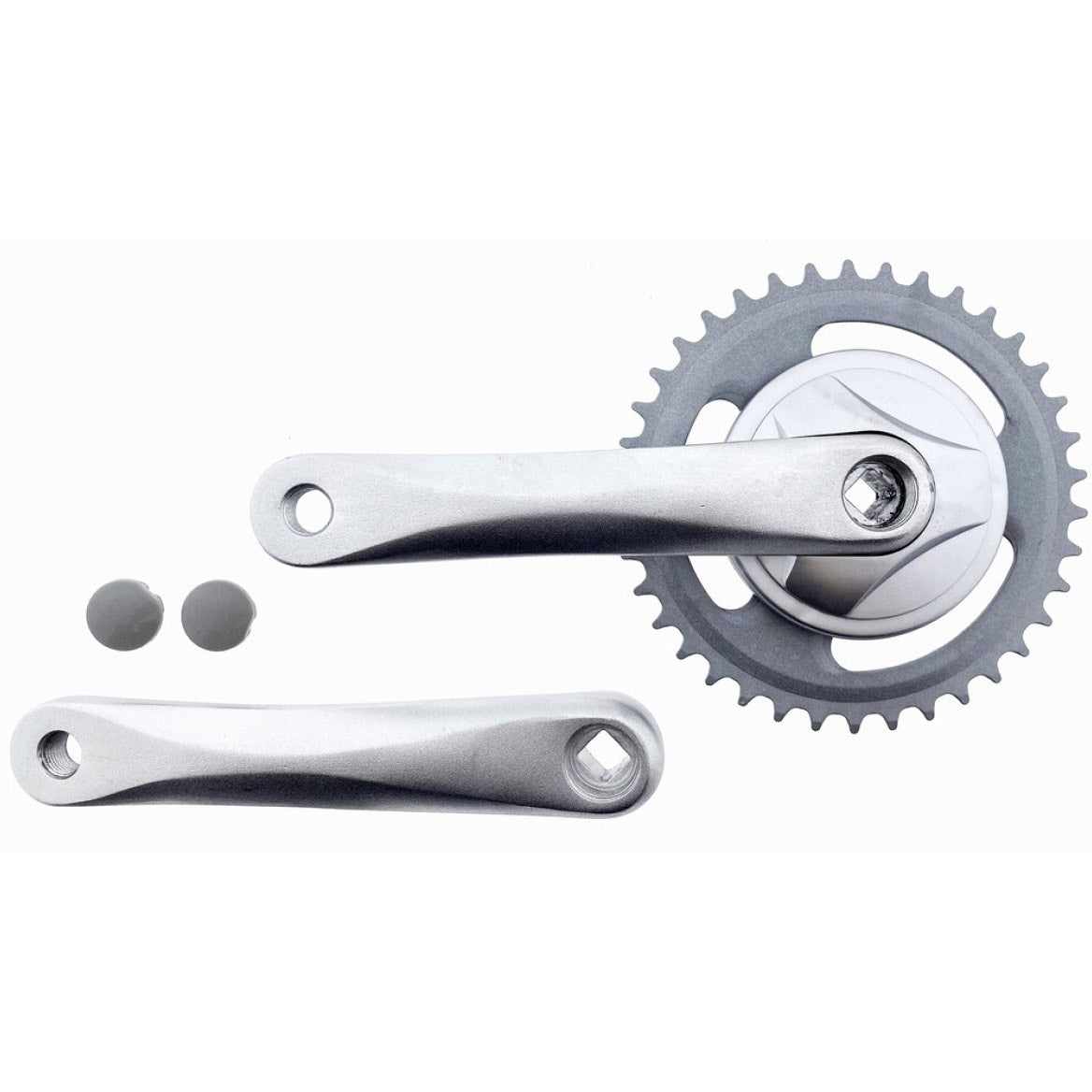 Vinty kranksæt 38t? 170 mm jis aluminium sølv