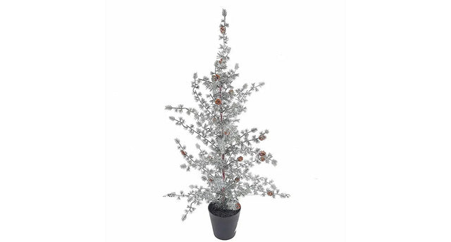 Ming pine tree in pot green white 180cm