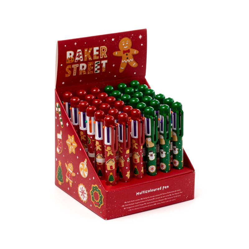 Christmas Baker Street flerfarvet pen (6 farver)