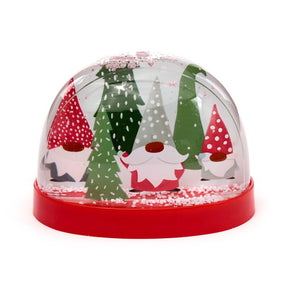 Julenisse stor glitter snekugle