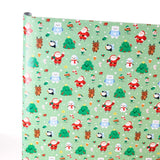 Jingle Christmas 3m gift wrapping paper roll