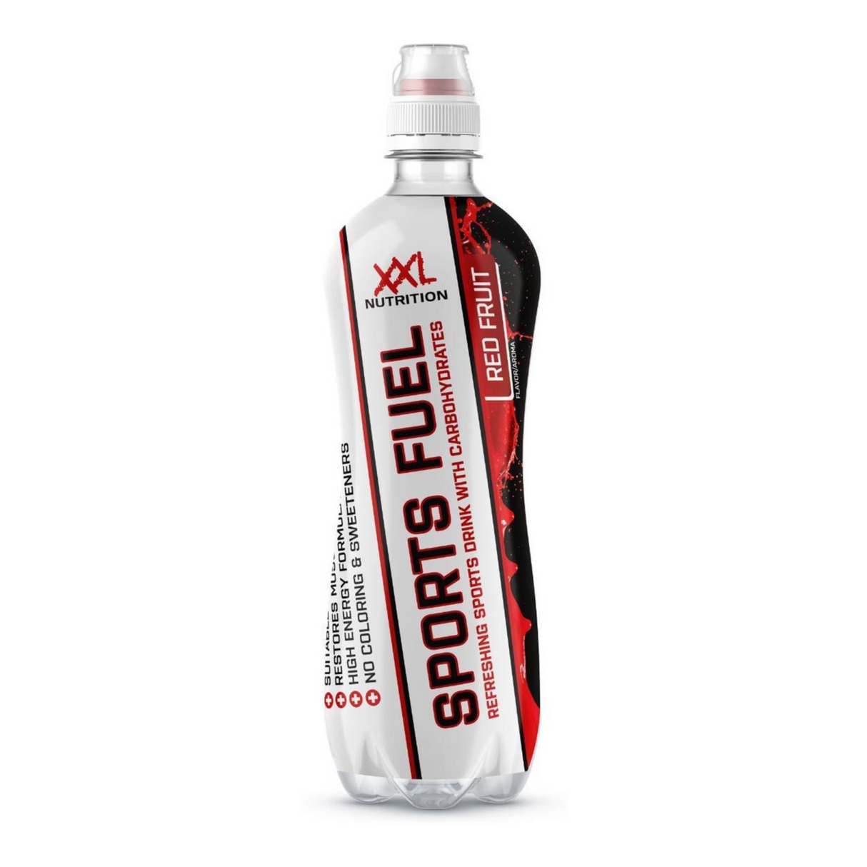 Xxl nutrition sports fuel red fruit pet fles (6x 500ml)