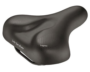 Saddle Selle San Remo Lugano Vacuum Handle Black (kort)