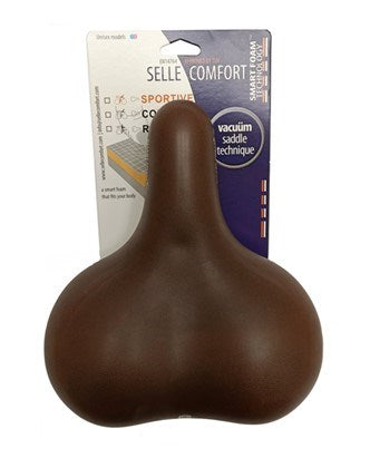 Origo selle komfort sadel catana brun memory skum