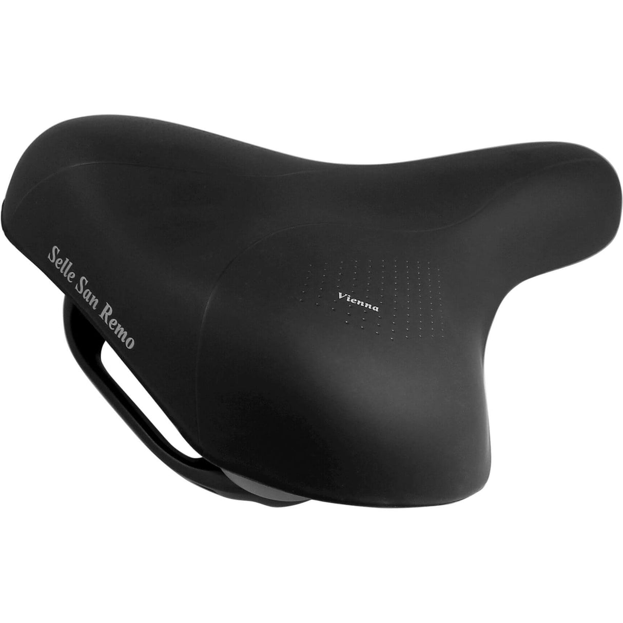 Selle san remo sadel vienna med håndtag sort bulk