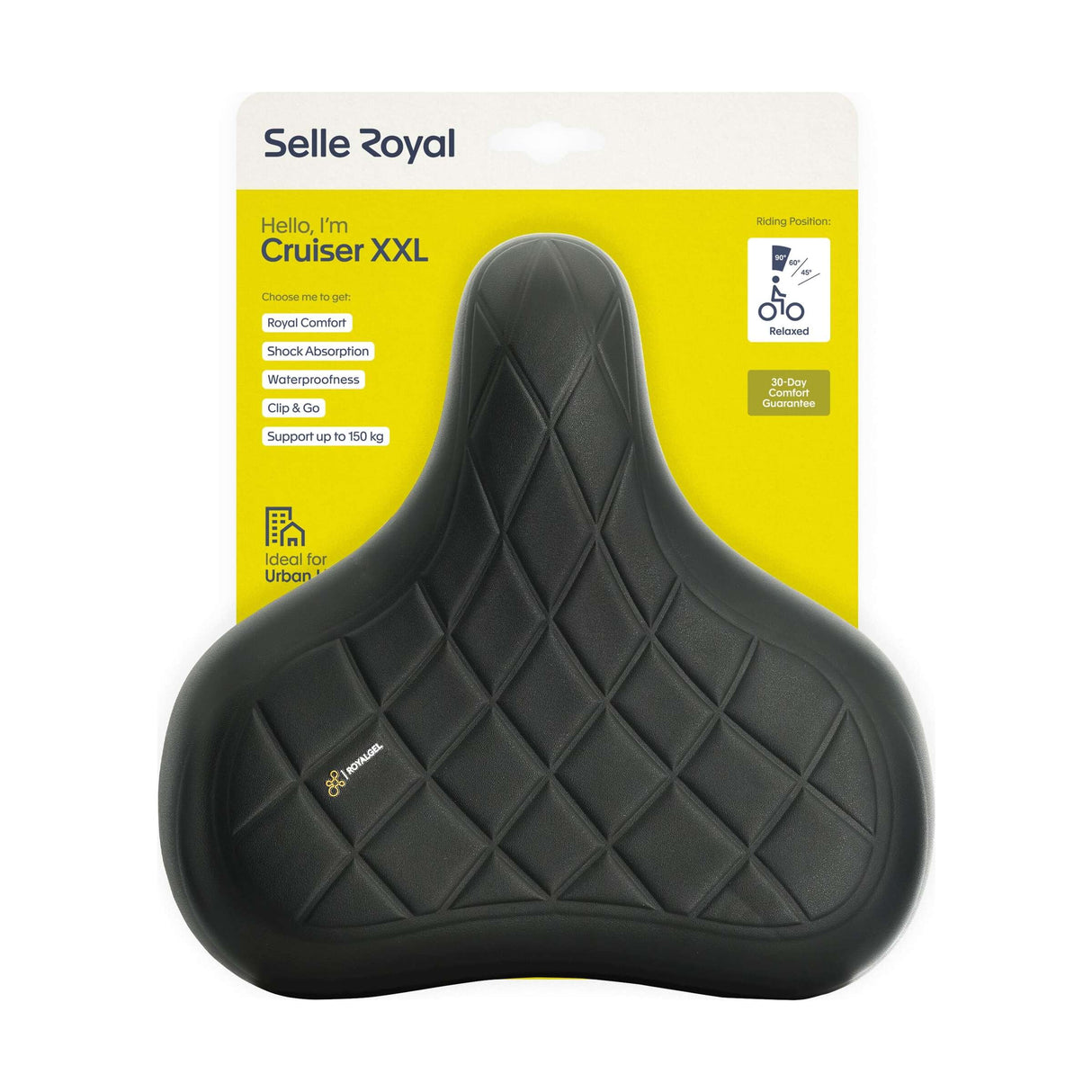 Selle royal sadel cruiser afslappet xxl uni sort