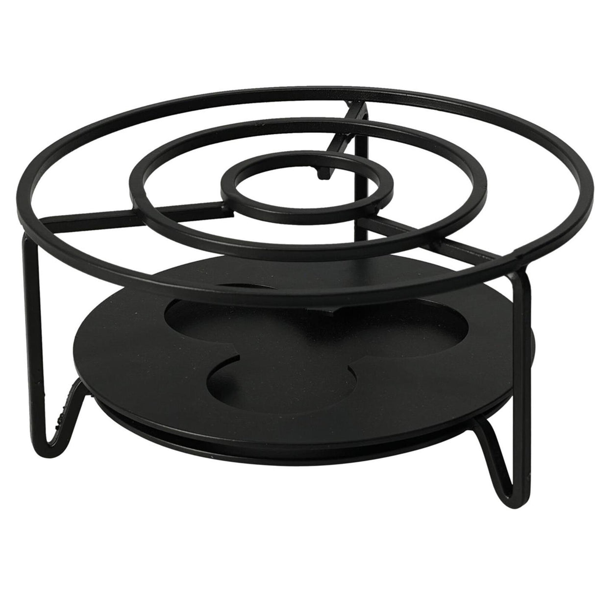 Excellent houseware rechaud ã˜16xh8cm zwart rechaud rvs ã˜16xh8cm zwart