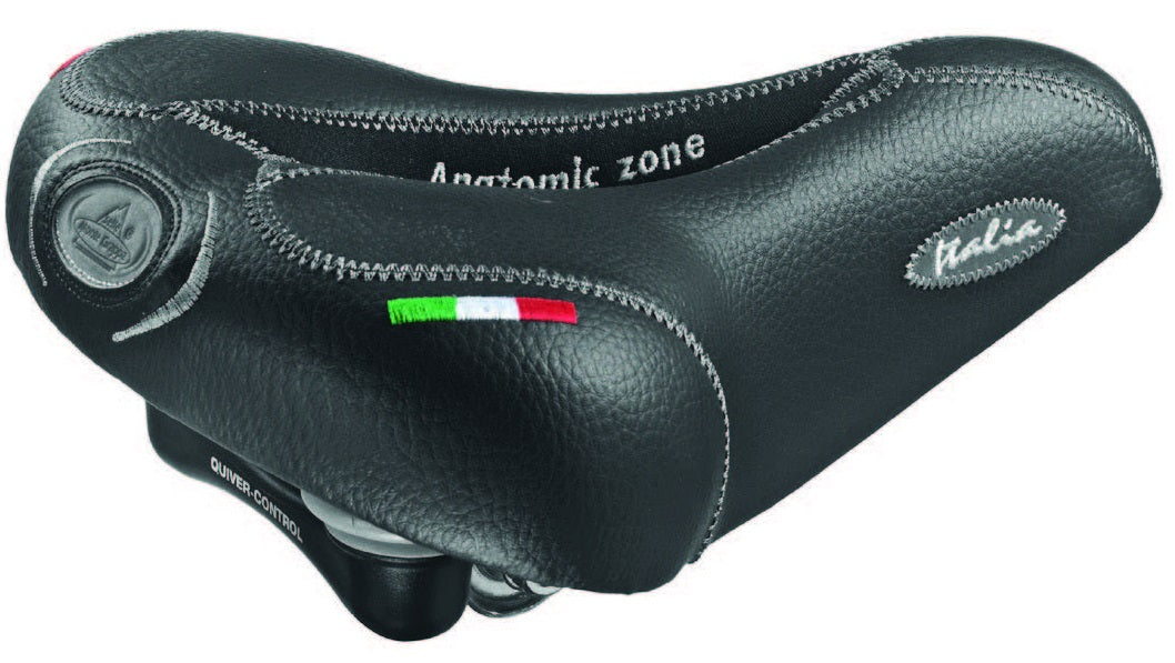 Selle MonteGrappa Saddle Venus Elastomerveer Black on Card