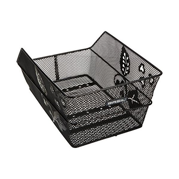 Basil Cento Flower - Bicycle Basket - På bagsiden - Sort