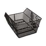 Basil Cento Flower - Bicycle Basket - På bagsiden - Sort