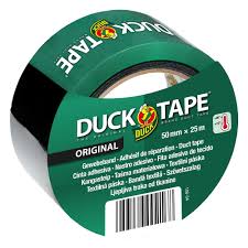Duck tape® duck reparationstape sort 50 mmx 25 m