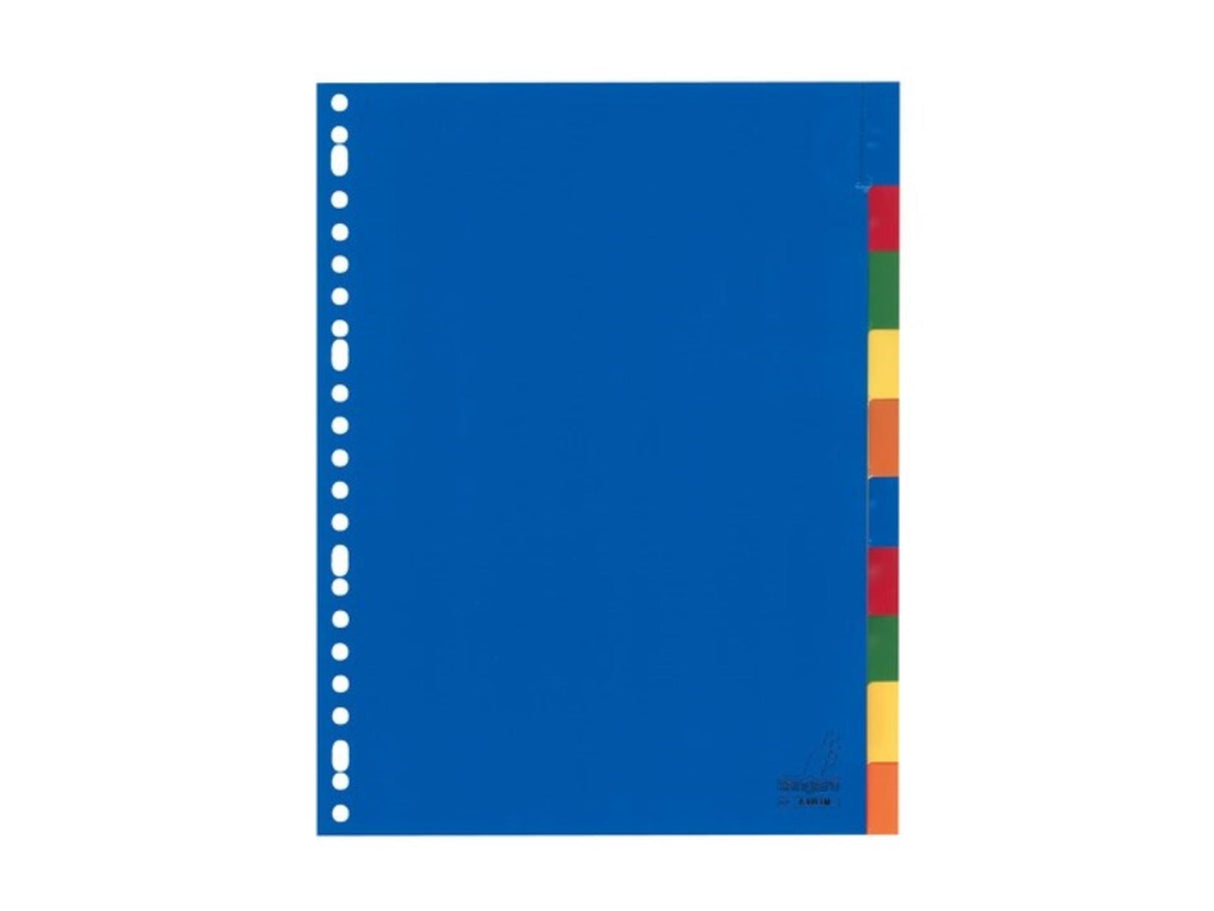 Kangaro tab a4 vindue pp 120 mikron assorteret 23 huller 10 dele