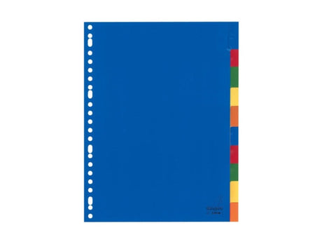 Kangaro tab a4 vindue pp 120 mikron assorteret 23 huller 10 dele