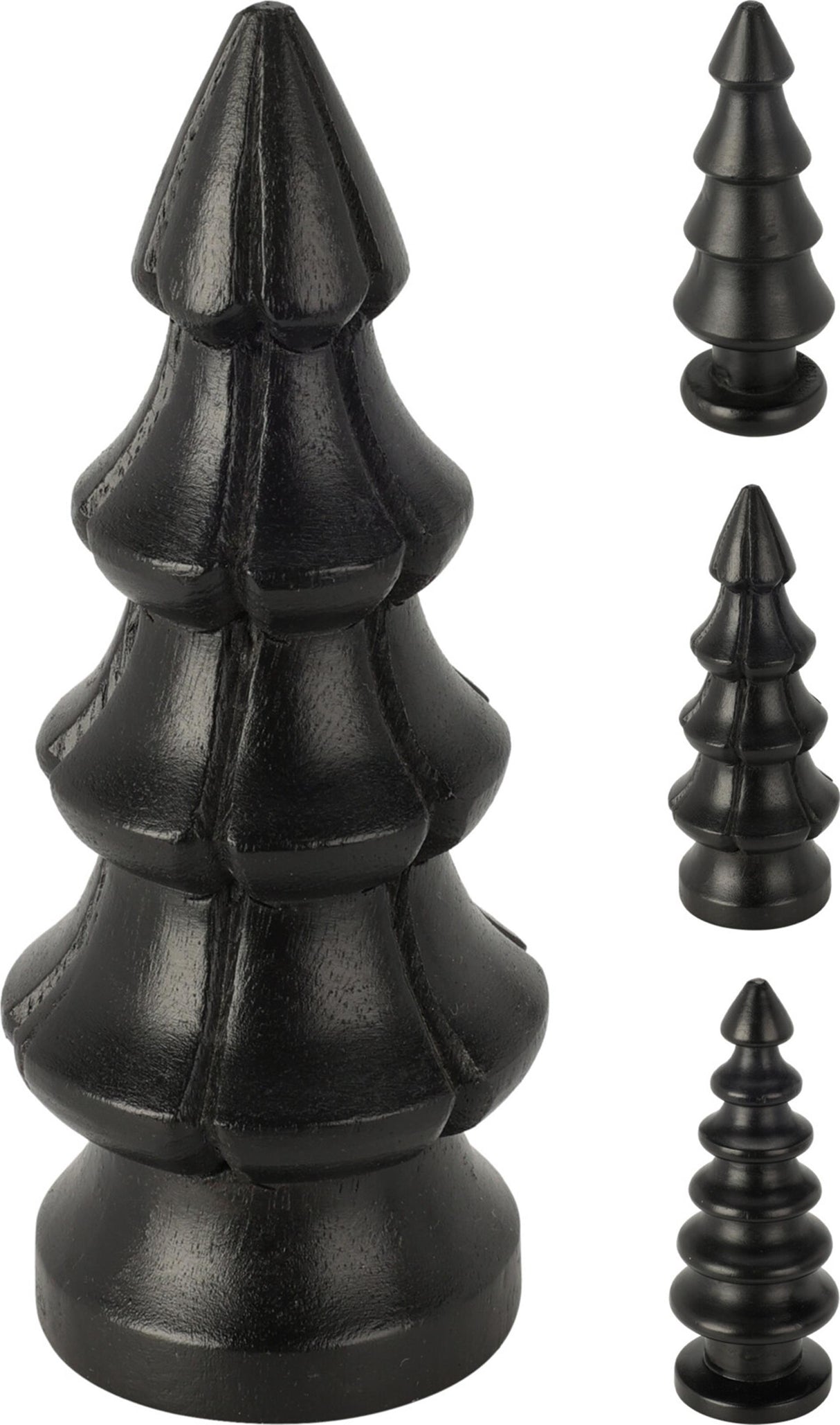 Home styling juletræ mangotræ h15cm sort