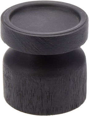 Home styling lysestage træ sort 10cm til søjle lys