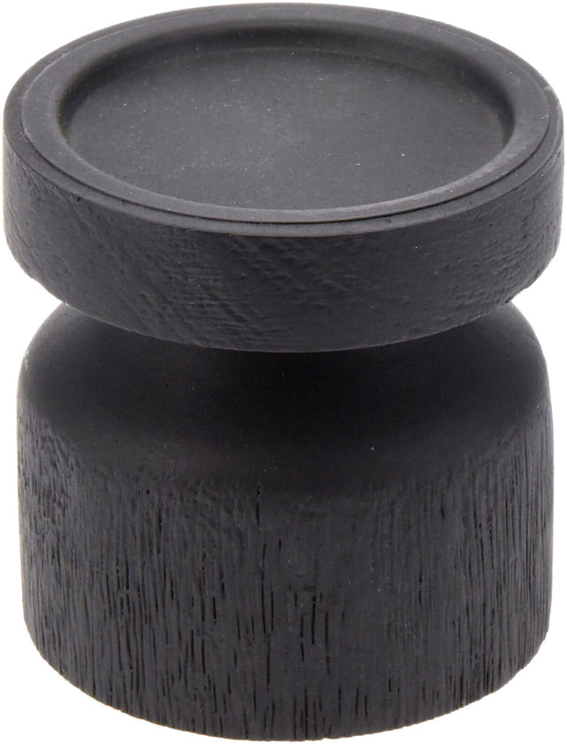 Home styling lysestage træ sort 10cm til søjle lys