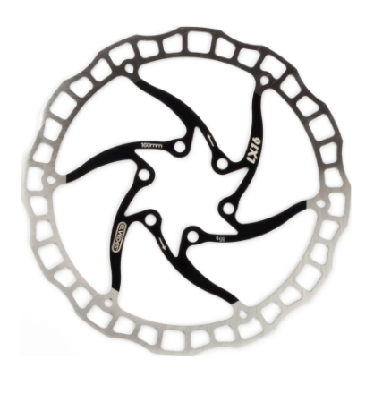 Elvedes Brake Disc LX16 One Piece 160mm sort