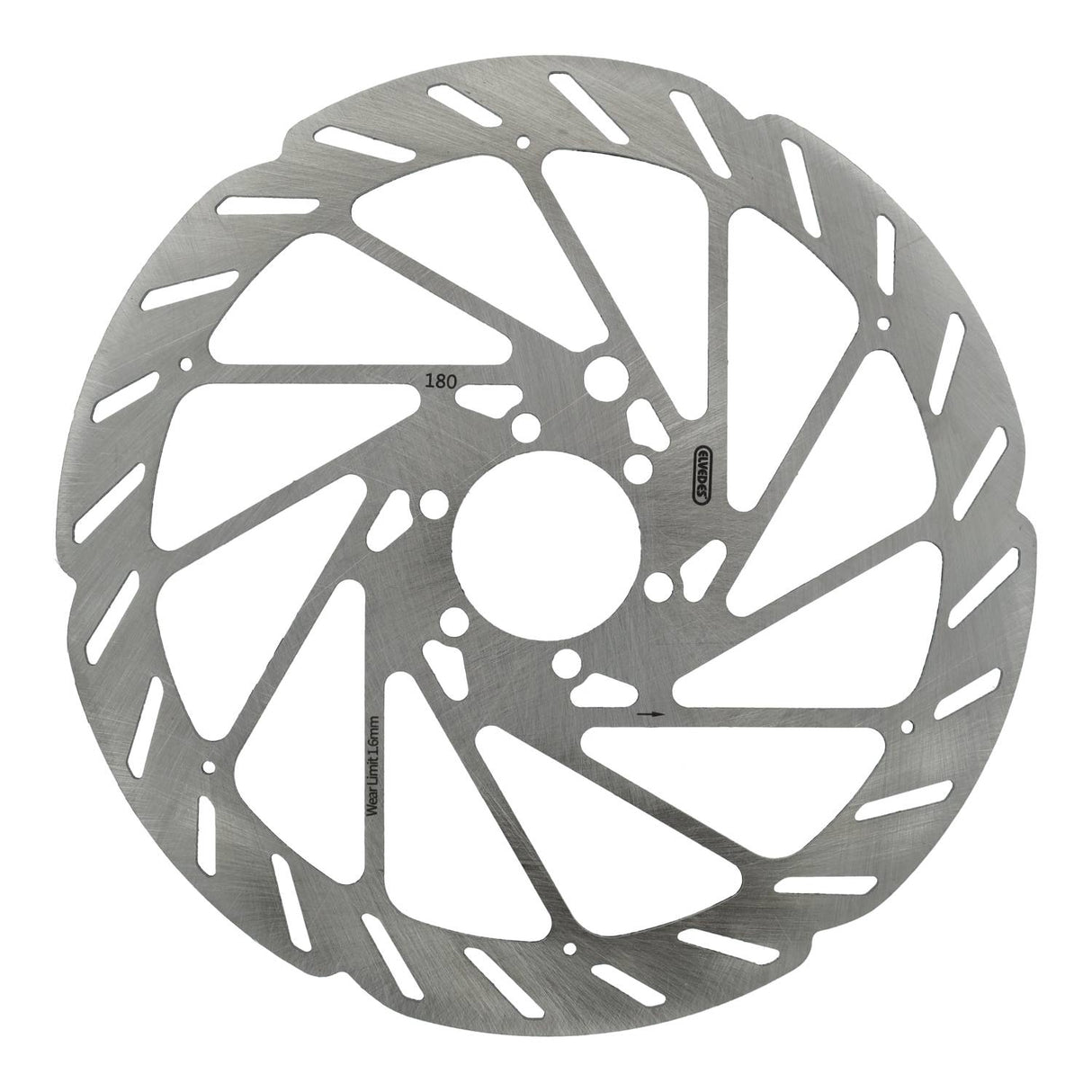 Elvedes kabelsystemer bv rustfri stål bremseskive 6-bolt 180mm med sensor magnet