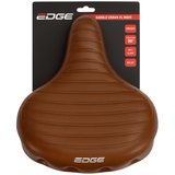 Edge cykelsadel urban xl wave - brun