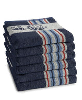 Ddddd keukendoek friesian blue 50x55cm 6 stuks