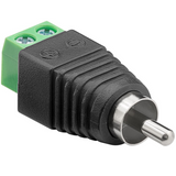 Tilslutningsblok 2-benet > RCA-stik