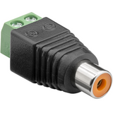 Tilslutningsblok 2-benet > RCA-stik