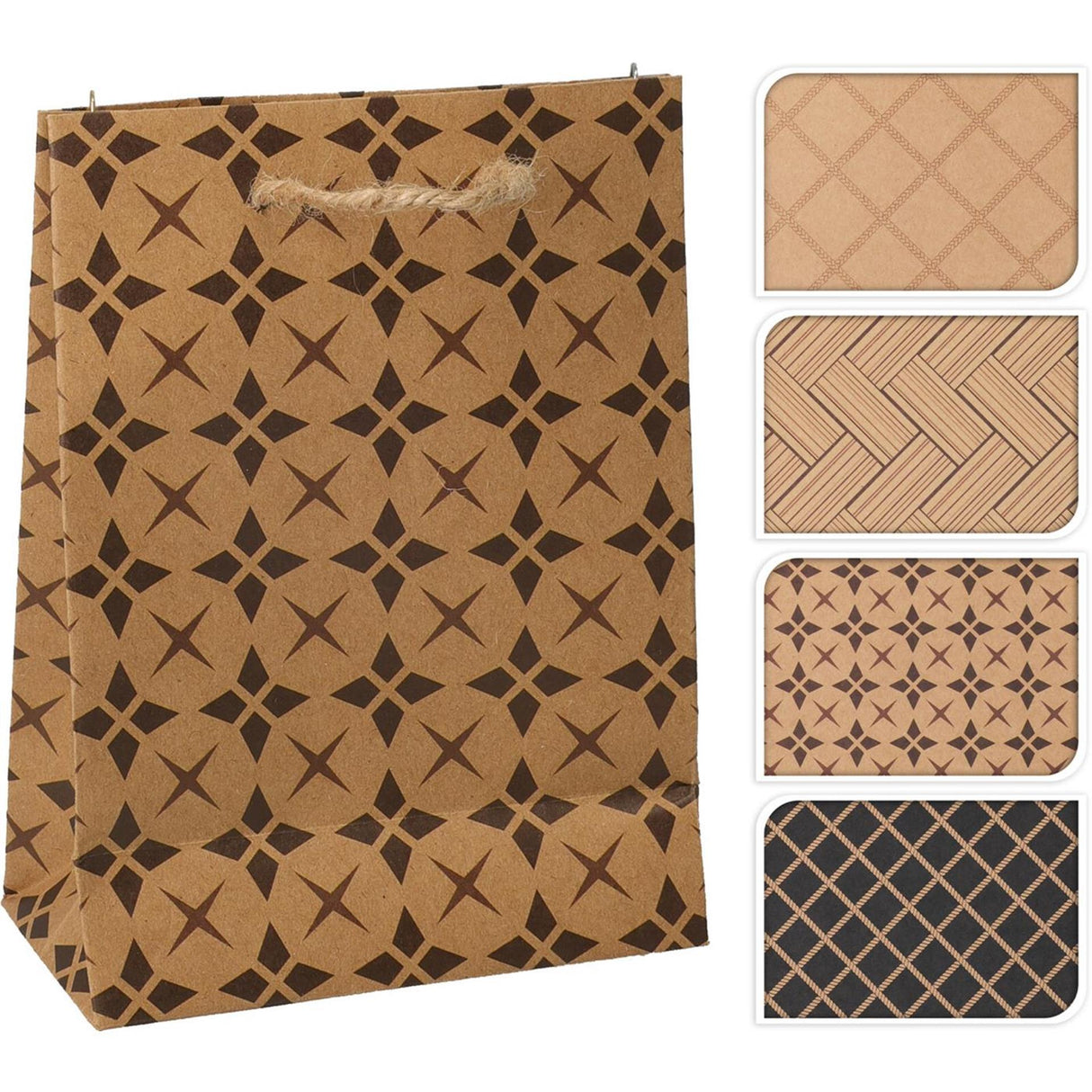 Home styling gavepose kraft xs 4 assorteret