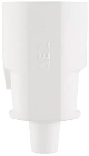 Abl jordet hunstik med gennemføring hvid - 6141214