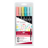 Tombow • abt dual brush pen set candy colors 6pcs