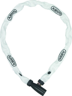 Abus Chain Lock 1500 60 Web White - 4mm tyk - 60 cm - Sporty White Bicycle Lock