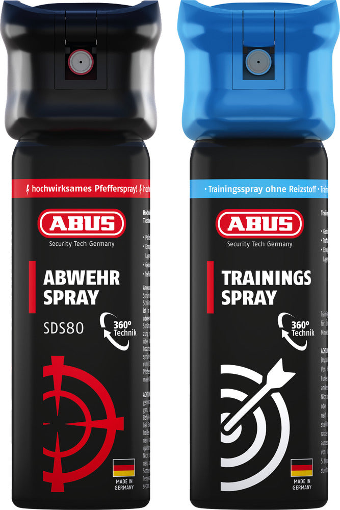 Abus forsvarsspray sds80 45ml inkl. træningsspray tvillingpakke