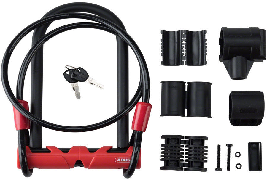 Abus ultimate 420 140 u-lås inkl. cobra loop kabel og skydebeslag