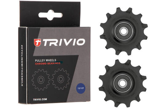 Trivio - skiftehjul 12 12t kromo lejer