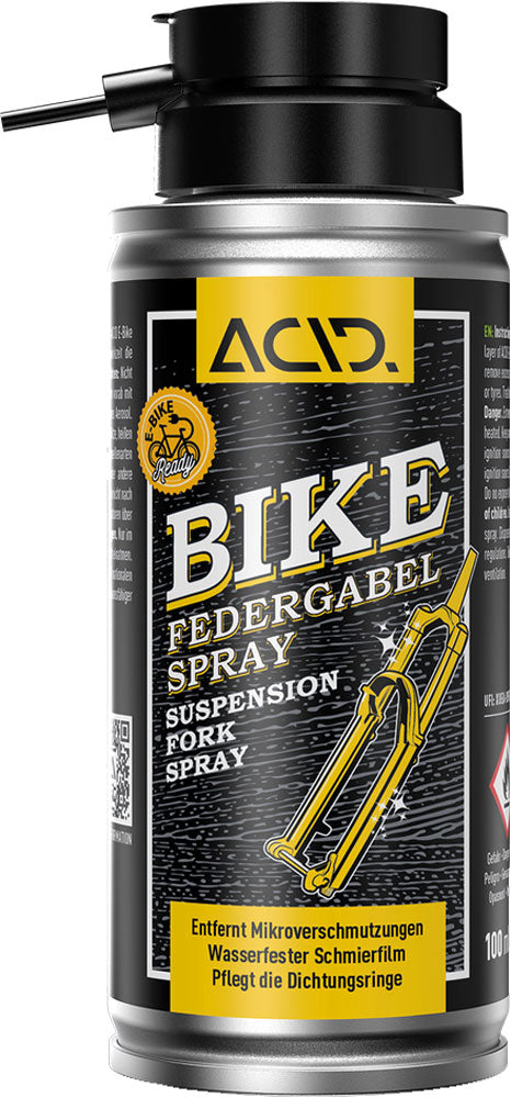 Acid cykelaffjedret gaffelspray
