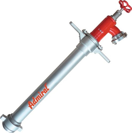 Admiral brandhane standpipe | aluminium | dn80 | 1 x c-afløb, 1 ventil | 1 stk - 1090av-80-c - 1090av-80-c
