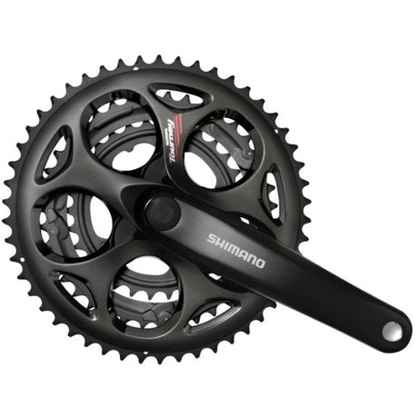 Shimano kranksæt 7 8 speed tourney fc-a073 - 170 50-39-30t med firkantet aksel - sort