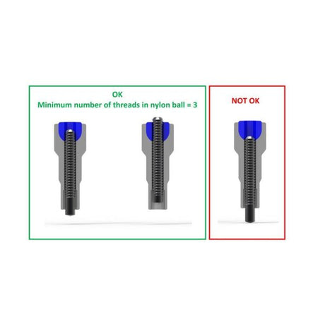 Alpina spaak brystvorte med runde hoved 14g 15,0 mm 4 fg 2.3 Abs messing sort (144 stykker)