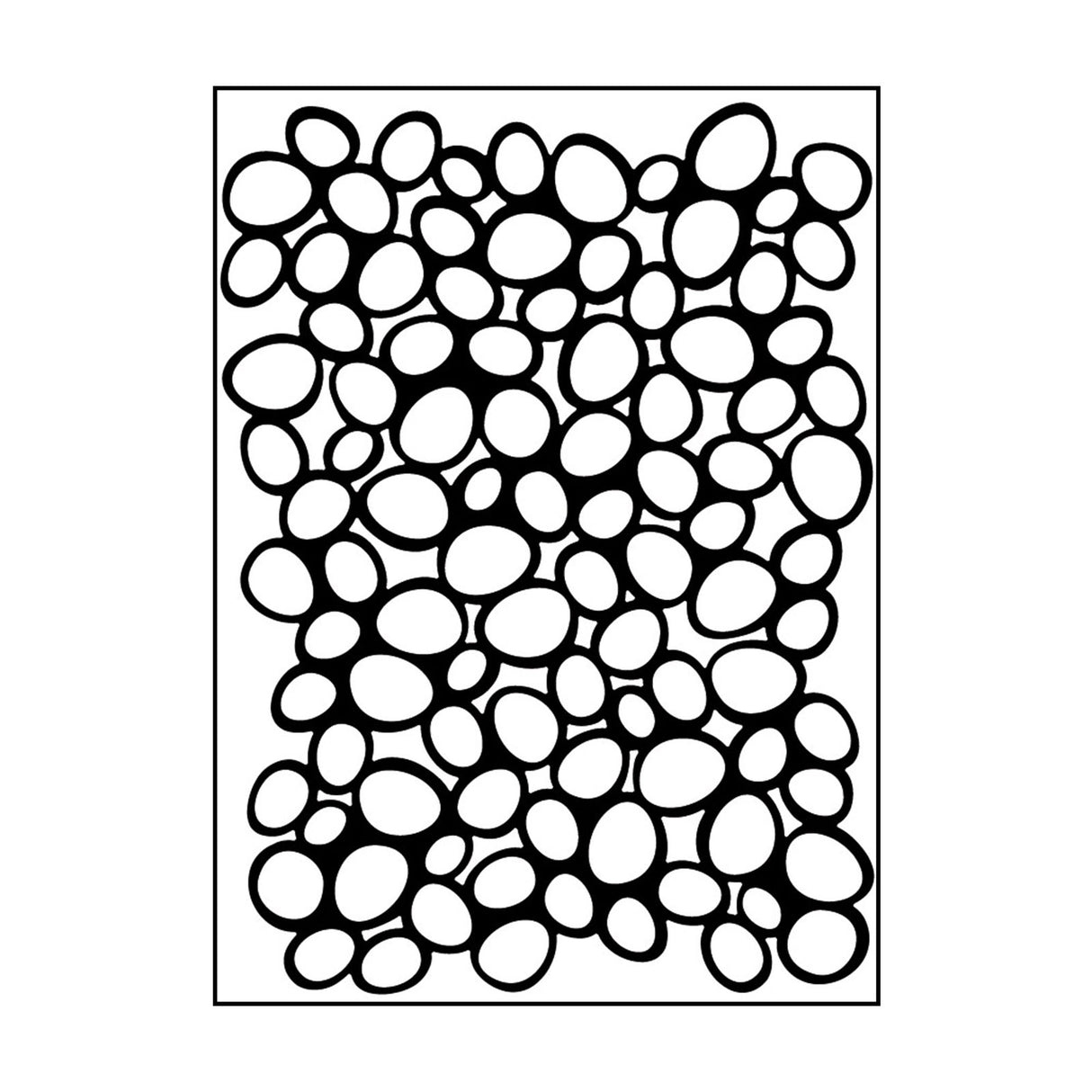 Carabelle studio • embossing template sur les galets