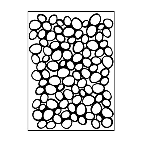 Carabelle studio • embossing template sur les galets