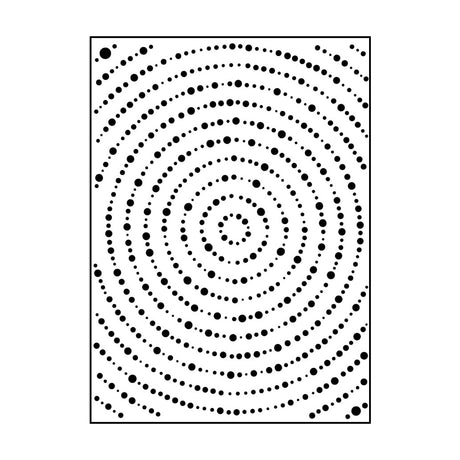 Carabelle studio • prægningsskabelon 10,8x14,6cm grands cercles