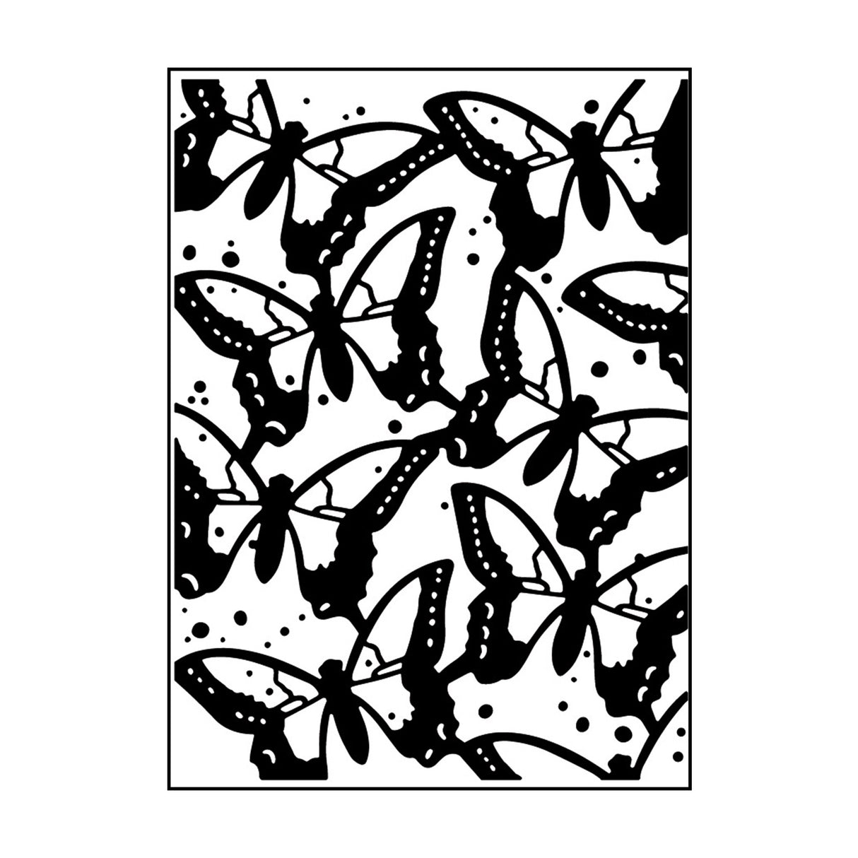 Carabelle studio • prægningsskabelon 10,8x14,6cm papilloner