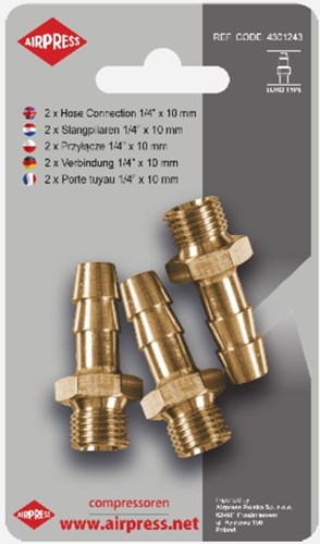 Airpress slange modhage 1 2 -udvendig 10 mm
