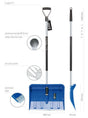 Prosperplast sneeuwschep alpin 2 aluminium kern blauw
