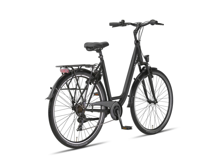 ALTEC VERONA 28 tommer 52 cm Ladies 7V V-Brakes Mat Zwart