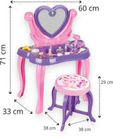 Pilsan Heart Toy Makeup Table med lyd lilla 21-stykke