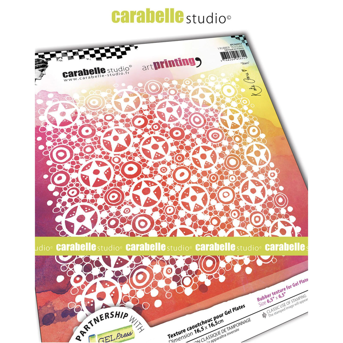 Carabelle studio • kunsttryk firkantede stjerner