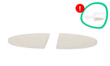 Arbaer Heat Shield 2x Half Moon til Kamado Large