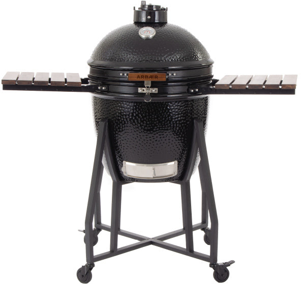 Arbaer kamado stor Ø 21 tommer med ramme keramisk sort